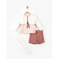 Комплект для девочки (шорты, кофта, болеро, колготки) PN14912 Panolino
