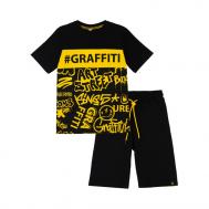 Комплект для мальчика (футболка и шорты) Graffiti 32211064 PlayToday