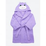 Детский махровый банный халат с вышивкой Кошечка BabyBunny