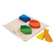 Деревянная игрушка  Геометрические фигуры рамка-вкладыш Plan Toys