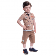 Комплект одежды для мальчика (футболка, бриджи) G-KOMM18/27 Cascatto