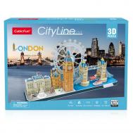 3D пазл Лондон CityLine 107 деталей CubicFun