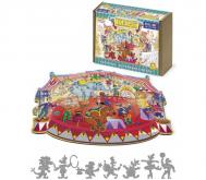 Деревянная игрушка  Фигурный пазл Fun art Collection - Цирк (102 детали) Нескучные Игры