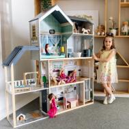 Деревянный кукольный домик Мэделин Авенью с мебелью (28 предметов) Paremo