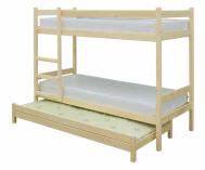Подростковая кровать  двухъярусная с выдвижным спальным местом 3 в 1 200х80 Green Mebel