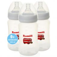 Бутылочка  Набор противоколиковых бутылочек Baby 240 мл 3 шт. Ramili
