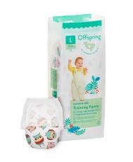 трусики-подгузники, L 9-14 кг. 36 шт. расцветка Совы Offspring