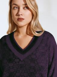 Пуловер вязаный с люрексом (46) Lalis