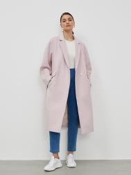 Пальто светло-розовое с шерстью (46) Lalis