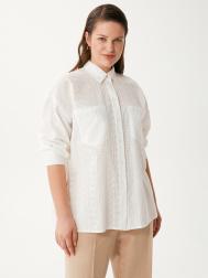 Блуза ажурная белая (54) Lalis
