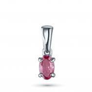Классическая подвеска из белого золота э4012пд04202570_pink ЭПЛ Даймонд