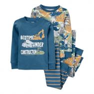 Пижама для мальчика с машинами (4 предмета) 1M677910 Carter`s