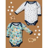 Limited Collection Набор боди с длинным рукавом Занзибар, Треугольники 2 шт. Little Fox