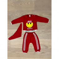 Спортивный костюм Happy (штаны, кофточка, слюнявчик) PiMario