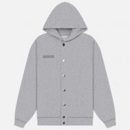 Мужская толстовка  365 Midweight Snap Button Hoodie, цвет серый, размер XXL PANGAIA