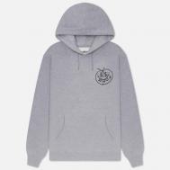 Мужская толстовка  Face Plant Hoodie, цвет серый, размер L GX1000
