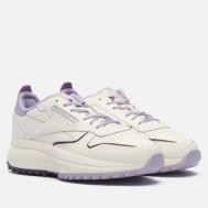 Женские кроссовки  Classic Leather SP Extra, цвет бежевый, размер 36 EU Reebok