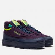 Женские ботинки  Club C Geo Mid, цвет фиолетовый, размер 36 EU Reebok