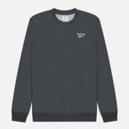 Мужская толстовка  Identity Small Logo Fleece Crew, цвет серый, размер XXL Reebok