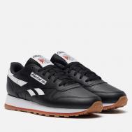 Женские кроссовки  Classic Leather, цвет чёрный, размер 37 EU Reebok