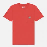 Женская футболка  Loose Fit Heavyweight K87 Pocket, цвет красный, размер M CARHARTT