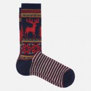 Носки  Wool Deer Snow Jacquard Crew, цвет синий, размер 44-46 EU ANONYMOUS ISM