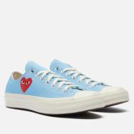 Мужские кеды  x Comme des Garcons Play Chuck 70 Low, цвет голубой, размер 42.5 EU Converse