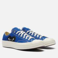 Кеды  x Comme des Garcons Play Chuck 70 Low, цвет синий, размер 37.5 EU Converse