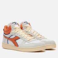 Кроссовки  Magic Basket Demi Cut Suede Leather, цвет белый, размер 40 EU DIADORA