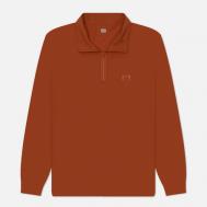 Мужской лонгслив  Strech Piquet Zipped Polo, цвет оранжевый, размер S C.P. COMPANY