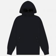 Мужская толстовка  Diagonal Raised Fleece Goggle Hooded, цвет синий, размер M C.P. COMPANY