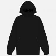 Мужская толстовка  Diagonal Raised Fleece Goggle Hooded, цвет чёрный, размер XL C.P. COMPANY