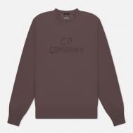 Мужская толстовка  Bold Logo Crew Neck, цвет фиолетовый, размер S C.P. COMPANY