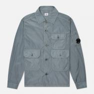 Мужская куртка ветровка  Chrome-R Full Button Overshirt, цвет голубой, размер XL C.P. COMPANY