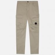 Мужские брюки  Stretch Sateen Ergonomic Cargo Side Pockets, цвет бежевый, размер 46 C.P. COMPANY