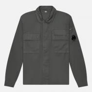 Мужская рубашка  Organic Gabardine Lens, цвет серый, размер XL C.P. COMPANY