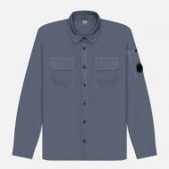 Мужская рубашка  Organic Gabardine Lens Garment Dyed, цвет фиолетовый, размер L C.P. COMPANY