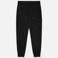 Мужские брюки  Cotton Diagonal Fleece Cargo Regular, цвет чёрный, размер M C.P. COMPANY