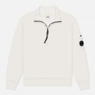 Мужская толстовка  Cotton Diagonal Fleece Half Zip, цвет белый, размер L C.P. COMPANY