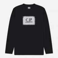 Мужской лонгслив  30/1 Jersey Logo Crew Neck, цвет синий, размер M C.P. COMPANY