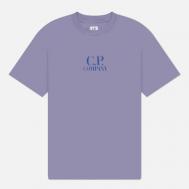 Мужская футболка  30/1 Jersey Printed Logo, цвет фиолетовый, размер XL C.P. COMPANY