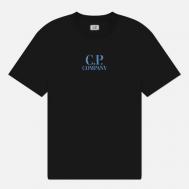 Мужская футболка  30/1 Jersey Printed Logo, цвет чёрный, размер L C.P. COMPANY