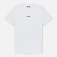 Женская футболка  Micrologo Basic Crew Neck, цвет белый, размер XS MSGM