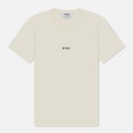Женская футболка  Micrologo Basic Crew Neck, цвет бежевый, размер S MSGM