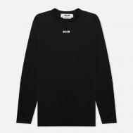 Женский лонгслив  Micrologo Basic Crew Neck, цвет чёрный, размер XS MSGM