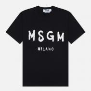 Женская футболка   Milano Logo, цвет чёрный, размер M MSGM