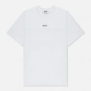 Мужская футболка  Micrologo Basic Crew Neck, цвет белый, размер L MSGM