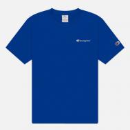 Мужская футболка  Small Logo Crew Neck, цвет синий, размер M Champion