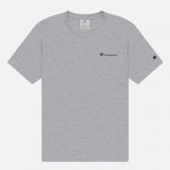 Мужская футболка  Small Logo Crew Neck, цвет серый, размер L Champion