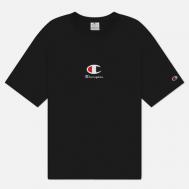 Мужская футболка  Big C Logo Crew Neck, цвет чёрный, размер M Champion